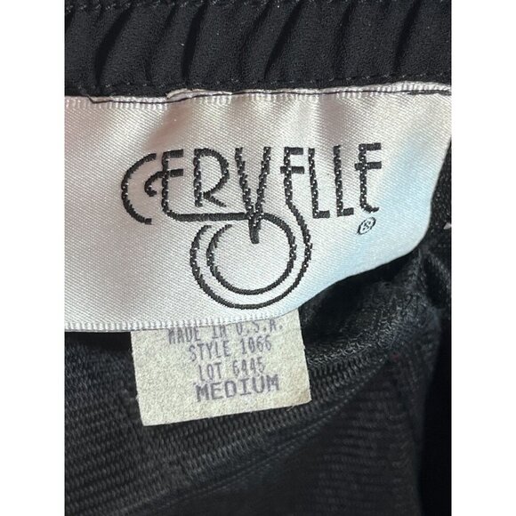 Cervelle Chic Skirt M Black Midi Neutral Preppy Classic Old Money Capsule 80s - Picture 2 of 10